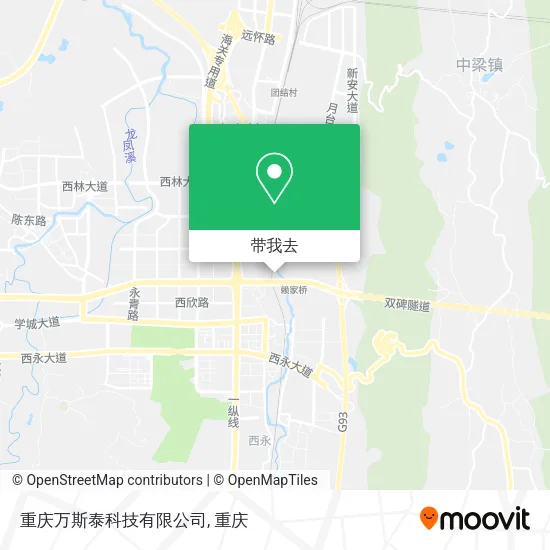 重庆万斯泰科技有限公司地图