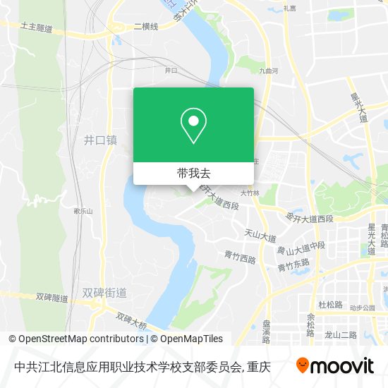 中共江北信息应用职业技术学校支部委员会地图
