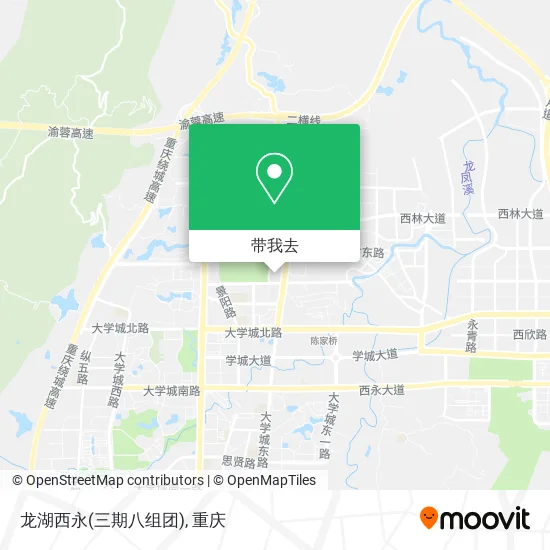 龙湖西永(三期八组团)地图