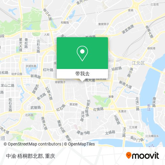 中渝·梧桐郡北郡地图