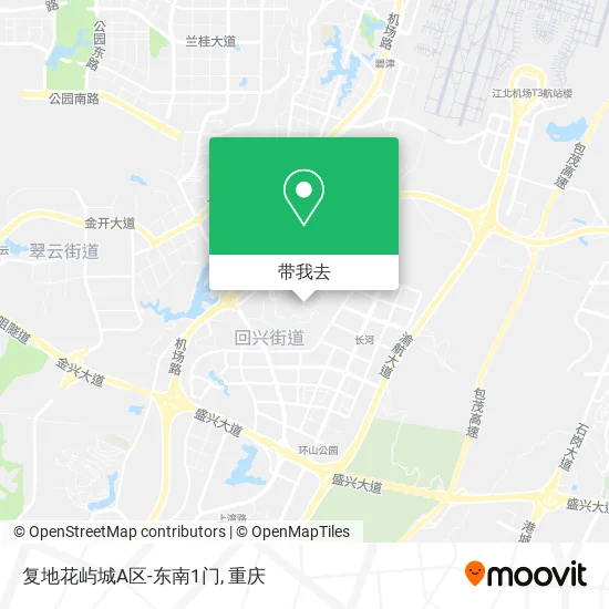 复地花屿城A区-东南1门地图