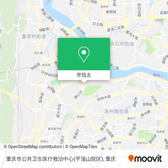 重庆市公共卫生医疗救治中心(平顶山院区)地图