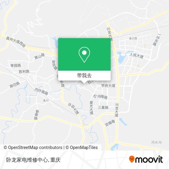 卧龙家电维修中心地图