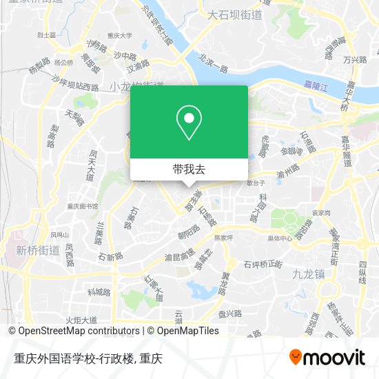 重庆外国语学校-行政楼地图