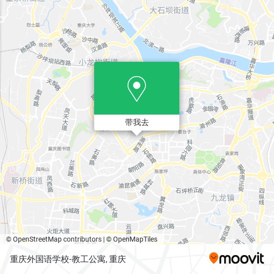 重庆外国语学校-教工公寓地图