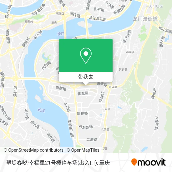 翠堤春晓·幸福里21号楼停车场(出入口)地图