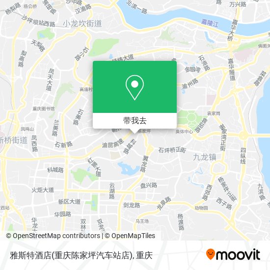 雅斯特酒店(重庆陈家坪汽车站店)地图
