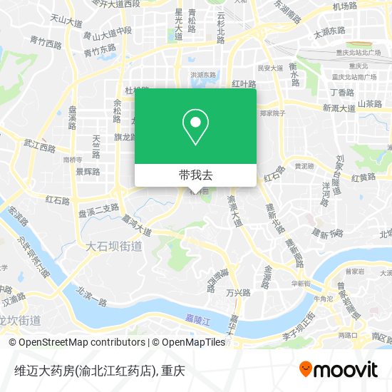 维迈大药房(渝北江红药店)地图