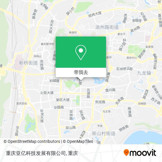 重庆亚亿科技发展有限公司地图