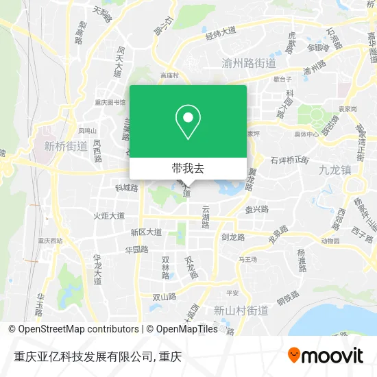 重庆亚亿科技发展有限公司地图