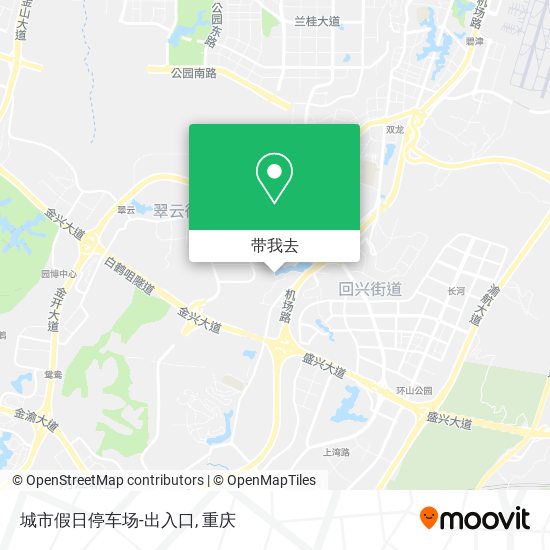 城市假日停车场-出入口地图