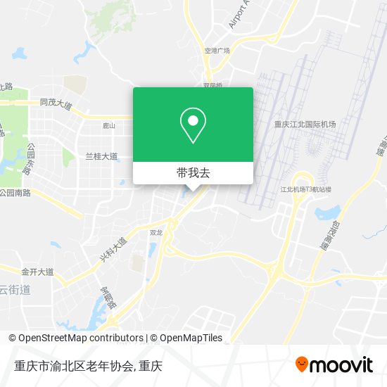 重庆市渝北区老年协会地图