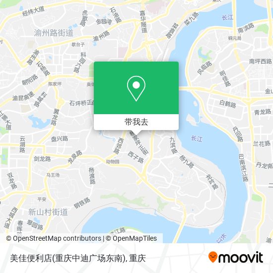 美佳便利店(重庆中迪广场东南)地图