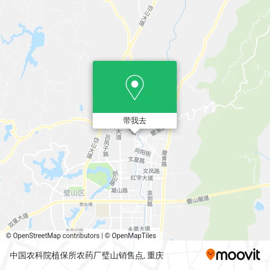 中国农科院植保所农药厂璧山销售点地图