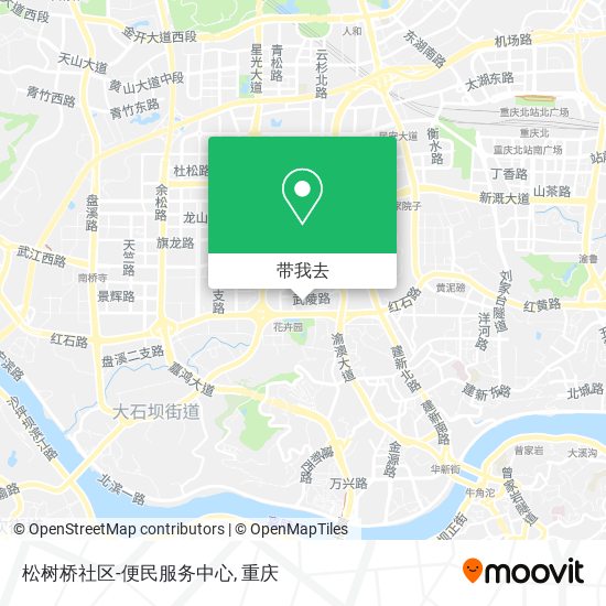 松树桥社区-便民服务中心地图
