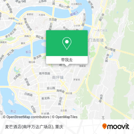 麦芒酒店(南坪万达广场店)地图