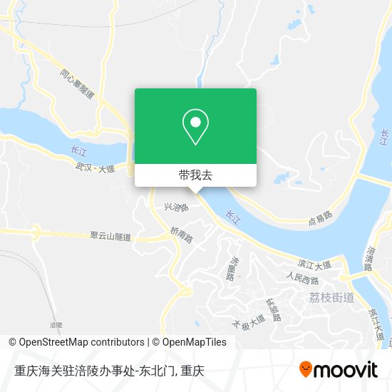 重庆海关驻涪陵办事处-东北门地图