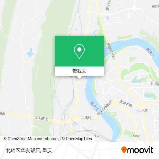 北碚区华友饭店地图