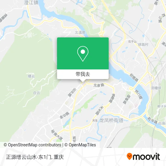 正源缙云山水-东1门地图