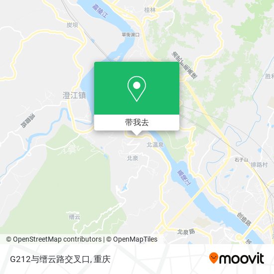 G212与缙云路交叉口地图