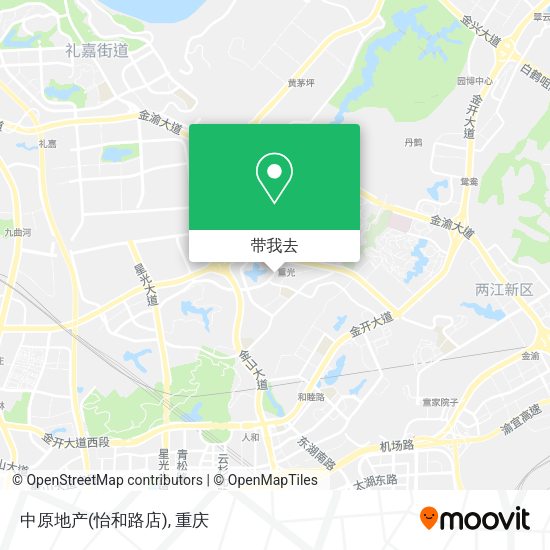 中原地产(怡和路店)地图