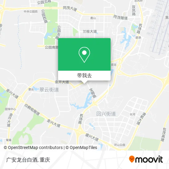广安龙台白酒地图