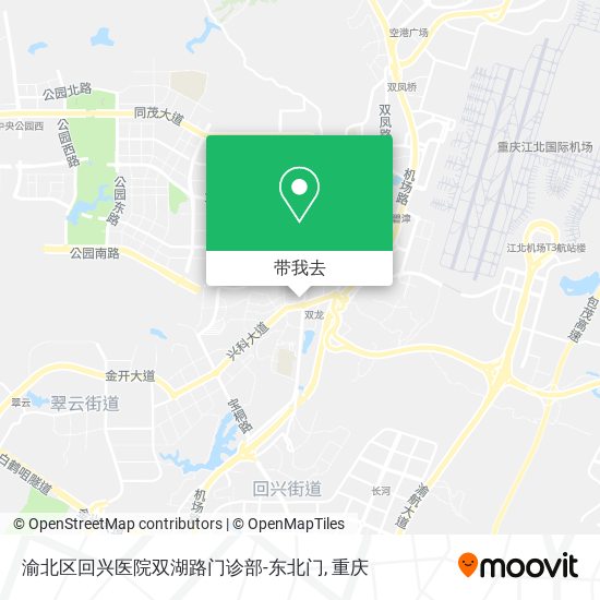 渝北区回兴医院双湖路门诊部-东北门地图