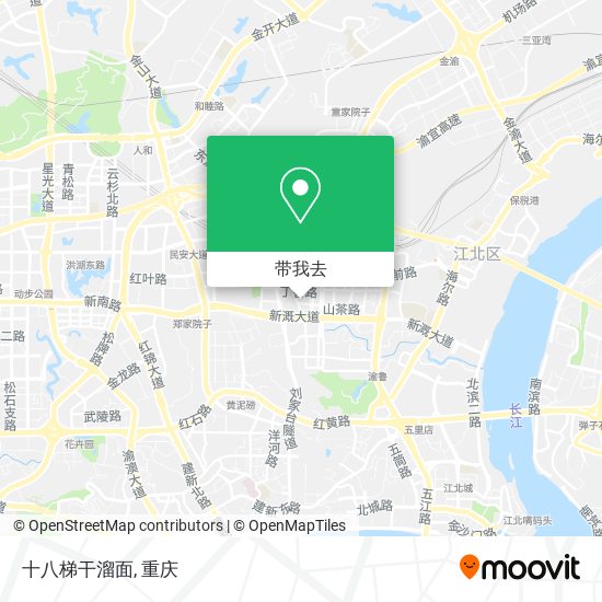 十八梯干溜面地图
