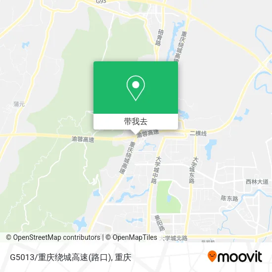 G5013/重庆绕城高速(路口)地图