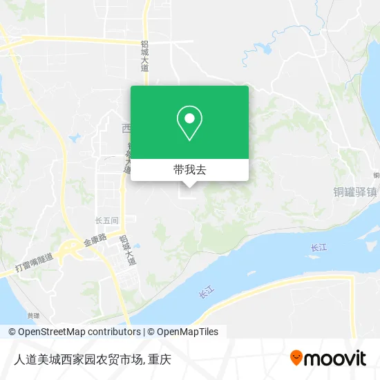 人道美城西家园农贸市场地图