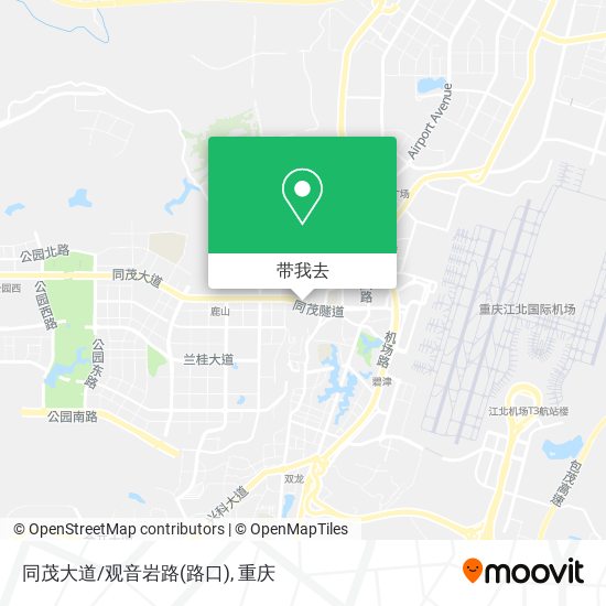 同茂大道/观音岩路(路口)地图