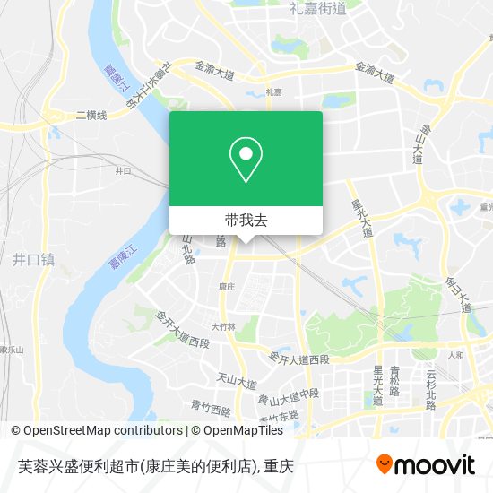 芙蓉兴盛便利超市(康庄美的便利店)地图