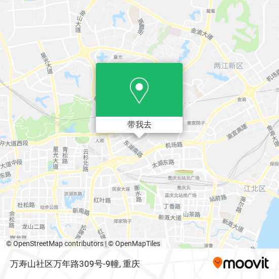 万寿山社区万年路309号-9幢地图