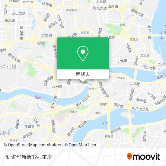 轨道华新街1站地图