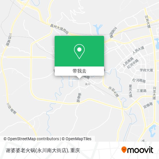 谢婆婆老火锅(永川南大街店)地图