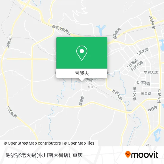 谢婆婆老火锅(永川南大街店)地图