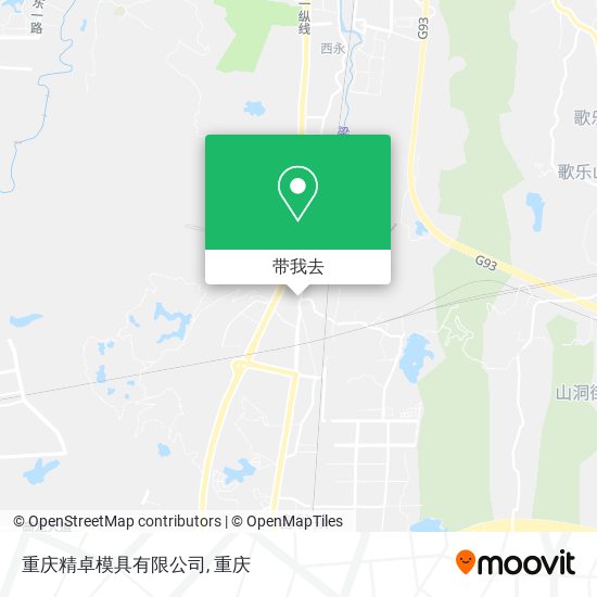 重庆精卓模具有限公司地图