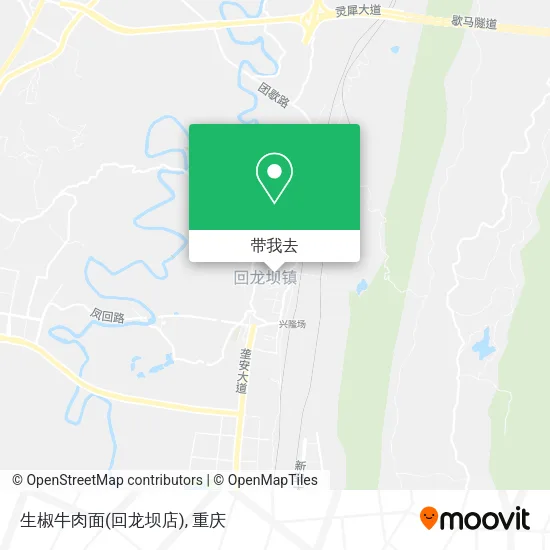 生椒牛肉面(回龙坝店)地图