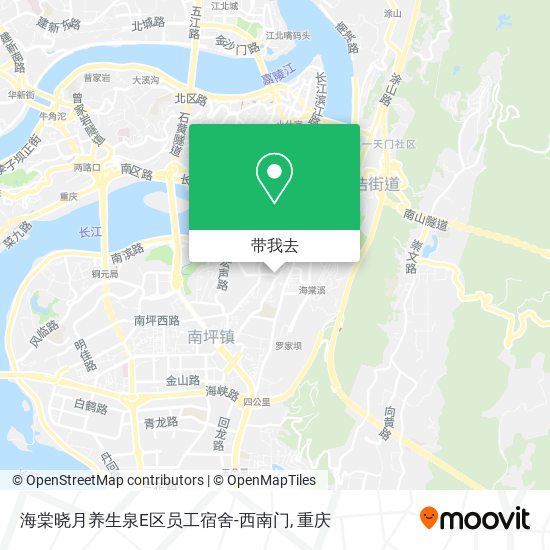 海棠晓月养生泉E区员工宿舍-西南门地图