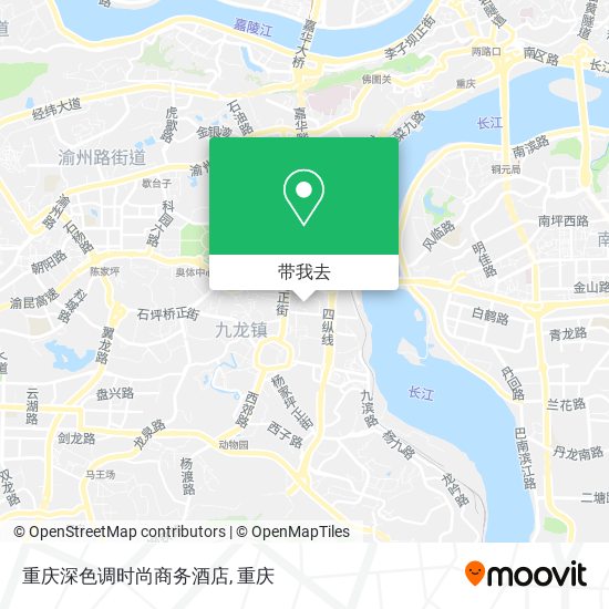 重庆深色调时尚商务酒店地图