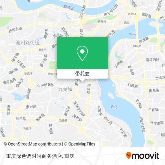 重庆深色调时尚商务酒店地图