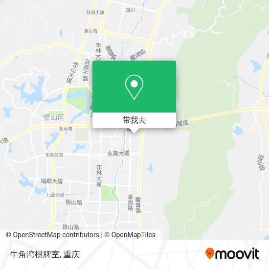 牛角湾棋牌室地图