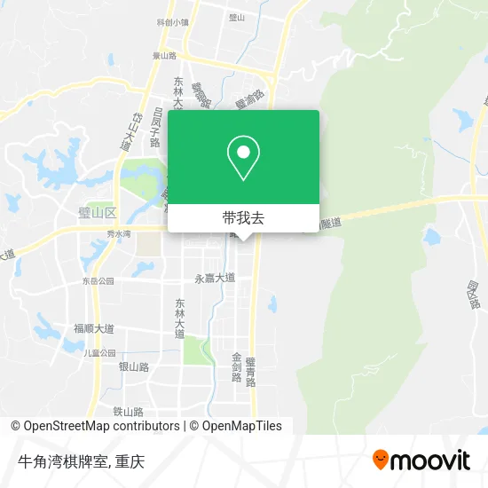 牛角湾棋牌室地图