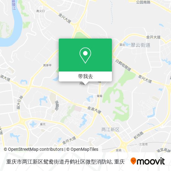 重庆市两江新区鸳鸯街道丹鹤社区微型消防站地图