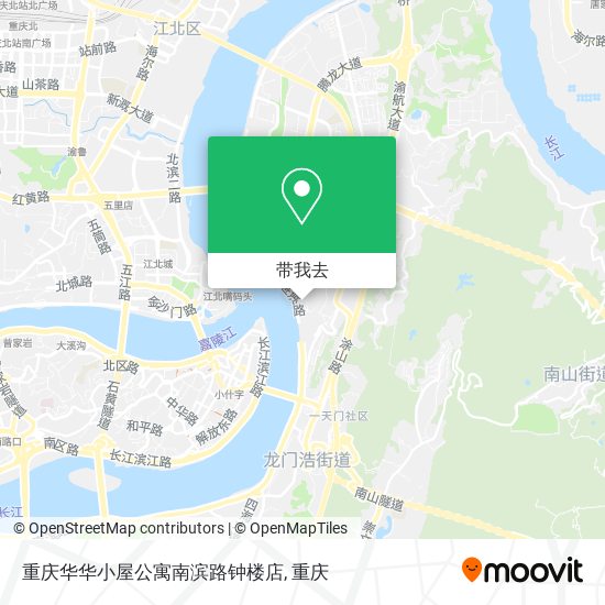 重庆华华小屋公寓南滨路钟楼店地图