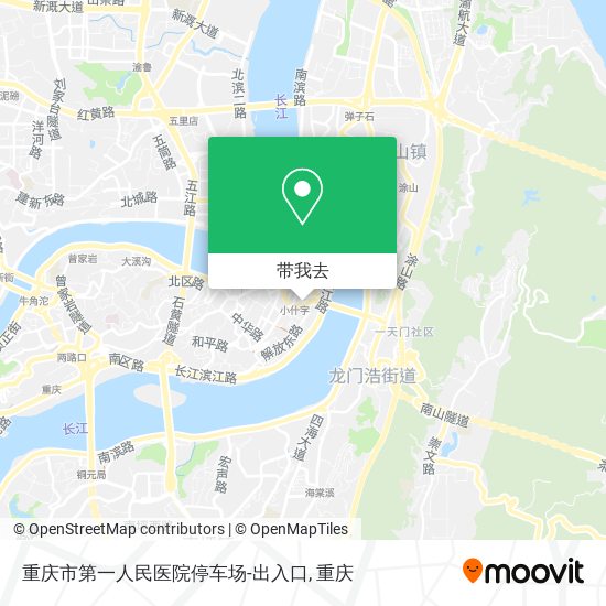 重庆市第一人民医院停车场-出入口地图