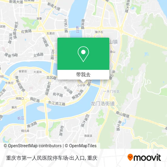 重庆市第一人民医院停车场-出入口地图