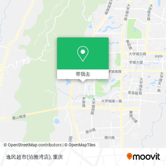 逸民超市(泊雅湾店)地图