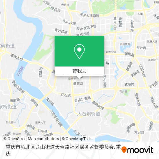 重庆市渝北区龙山街道天竺路社区居务监督委员会地图