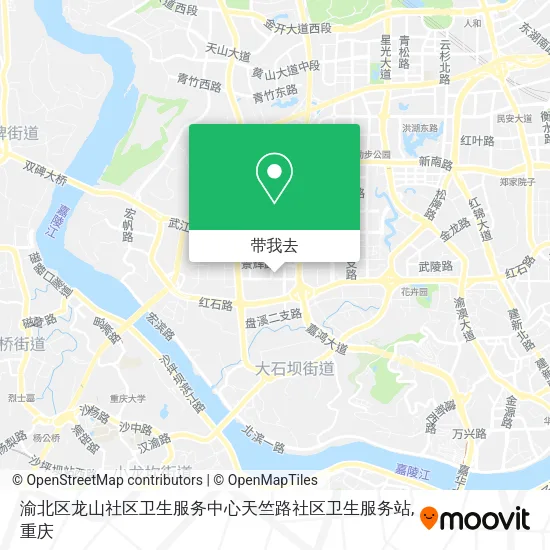 渝北区龙山社区卫生服务中心天竺路社区卫生服务站地图